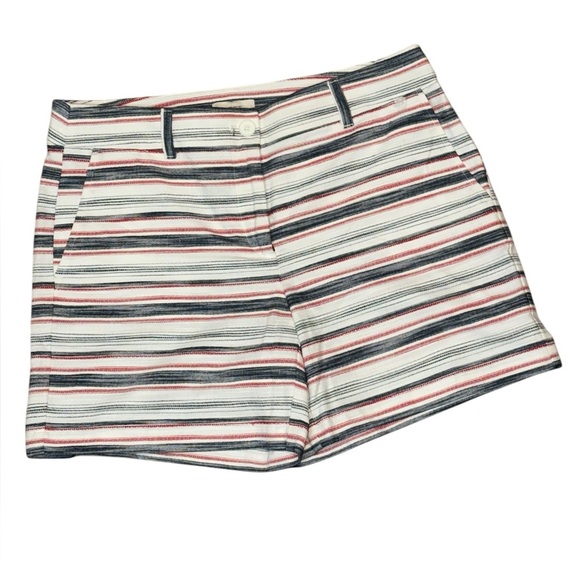 LOFT NWOT Striped Casual Shorts Size 8 - Picture 1 of 3